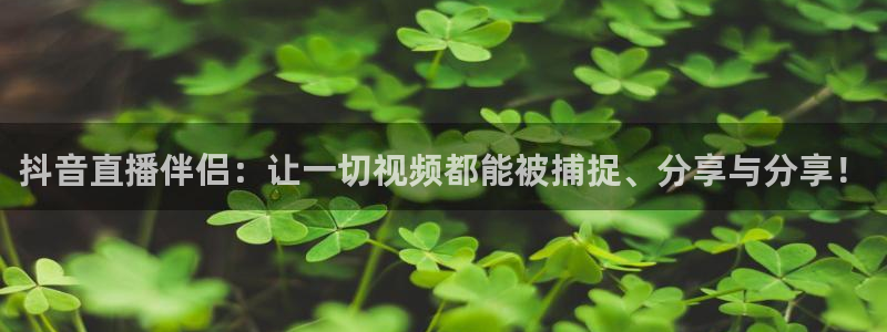 飞速体育高速直播：抖音直播伴侣：让一切视频都能被捕捉、分享与分享！