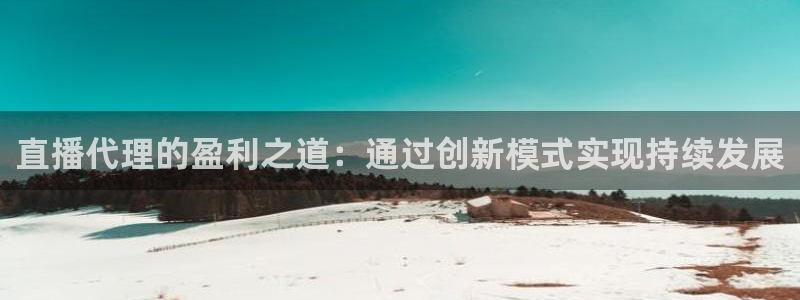 飞速直播jrs篮球：直播代理的盈利之道：通过创新模式实现持续发展